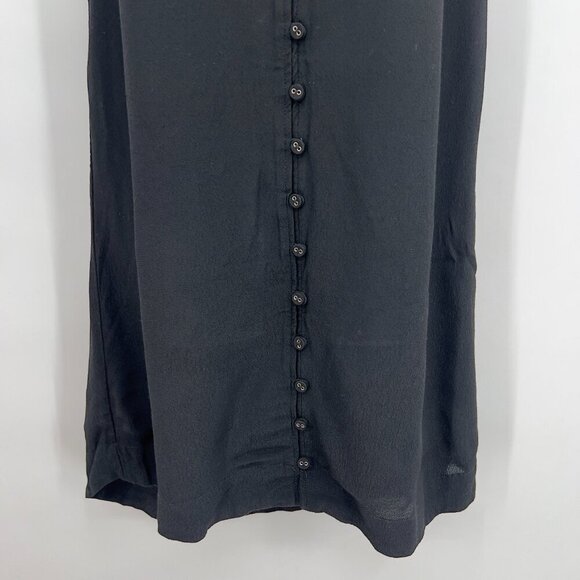 Title: Madewell Black Sleeveless Button-Front Mini Dress – XXS - Picture 3 of 9